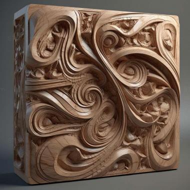 Patterns and decorations stl complex 1 3d model